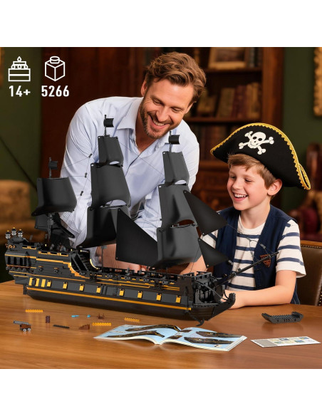 Bloques de Construcción Mould King 13186 Barco Pirata 5266PCS
