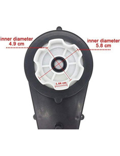 Motor de Corriente Continua 24V 30000RPM WEELYE con Caja de Engranajes 2