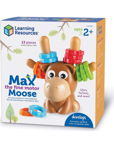 Juguete de Motricidad Fina Learning Resources Max el Alce - 13 Piezas