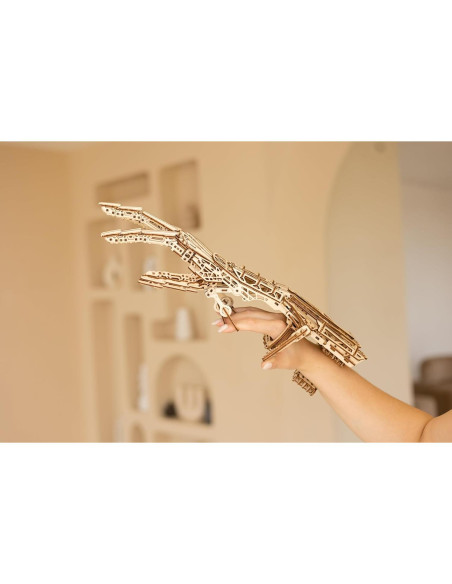 Mano Robótica DIY Wood Trick - Rompecabezas 3D de Madera