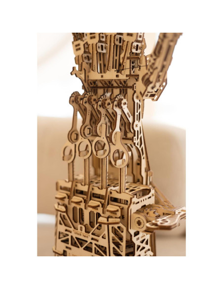 Mano Robótica DIY Wood Trick - Rompecabezas 3D de Madera