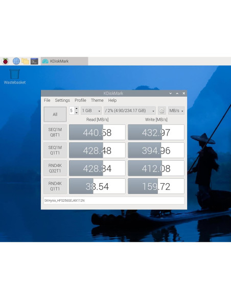 SSD NVMe 256GB ElectroCookie para Raspberry Pi 5 - PCIe Gen4 2242