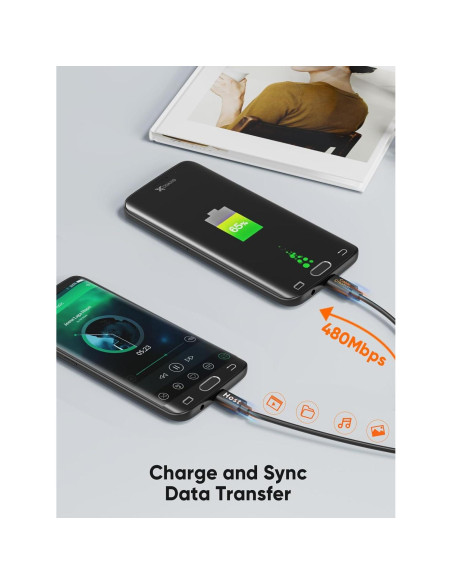 Cable Micro USB OTG 1.01m CableCreation para DJI Mavic