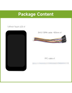 Módulo Pantalla LCD Táctil 1.47" Waveshare 172x320 SPI I2C 2