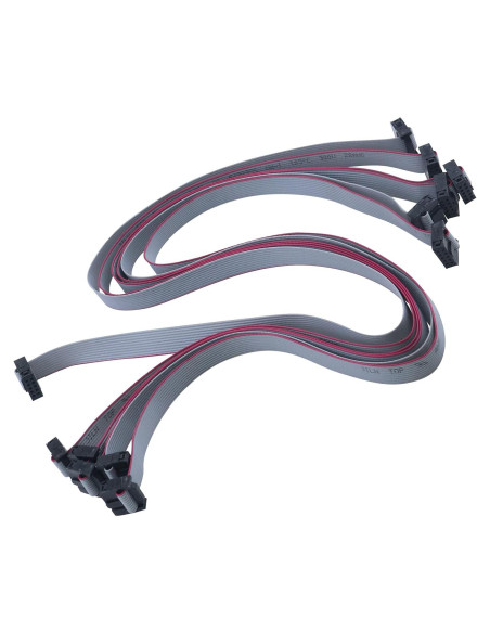 Cable de Cinta Plana USB Antrader 10P 60CM Hembra a Hembra - 6 Piezas