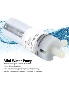 Mini Bomba Sumergible Fafeicy Acero Inoxidable 12V 1.1L/min 2