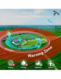 Cerca Inalámbrica GPS para Perros iiglowing F810 - 10 a 300 m 2