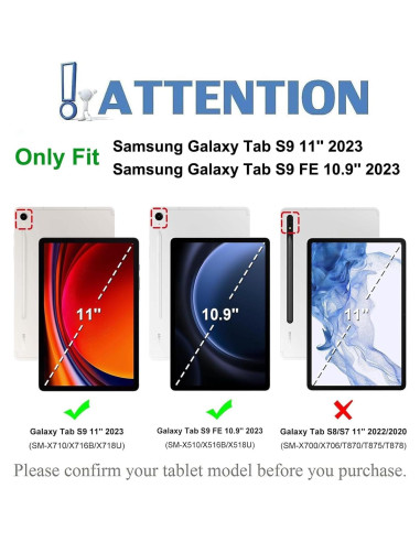 Funda con Teclado Samsung Galaxy Tab S9 FE 10.9" 2023 - Negro