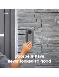 Placa Decorativa elago Mount para Timbre Google Nest Hello Gris 2