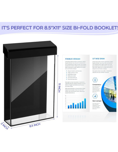 Soporte de Folletos Acrílico Thyle 21.6x27.9cm Impermeable