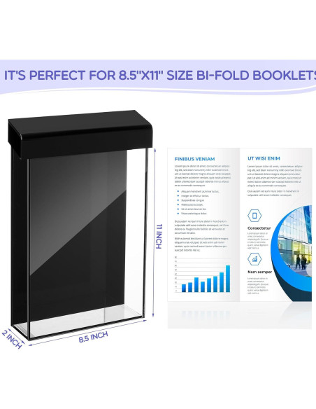 Soporte de Folletos Acrílico Thyle 21.6x27.9cm Impermeable