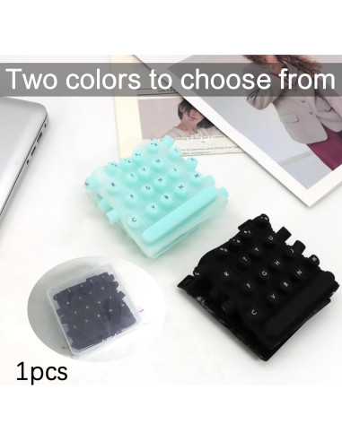 Cubierta de Teclado Elevada en Forma de Corazón HuiYuan18 Negra