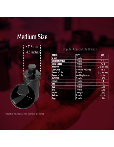 Dispensador de Proteína MyLidO Universal 70 CC Libre BPA