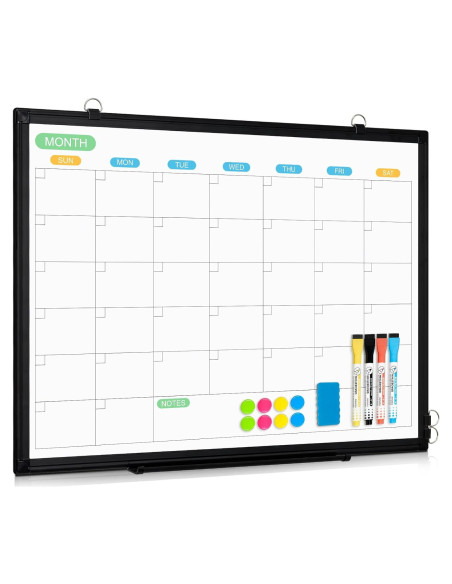 Calendario de Pizarra Blanca WALGLASS 61x46 cm Doble Cara
