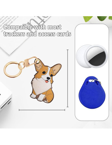 Funda de llavero de cuero PU Genérico para GPS y tarjetas 8.9 cm