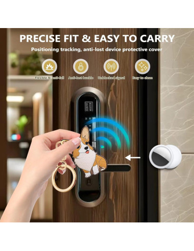 Funda de llavero de cuero PU Genérico para GPS y tarjetas 8.9 cm