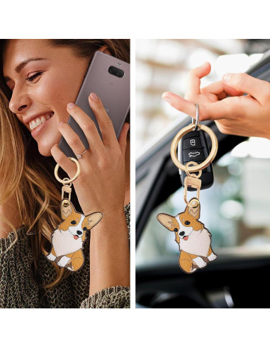 Funda de llavero de cuero PU Genérico para GPS y tarjetas 8.9 cm