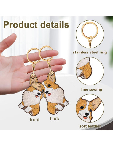 Funda de llavero de cuero PU Genérico para GPS y tarjetas 8.9 cm