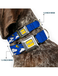 Collar para Perros Peanuts Buckle-Down 15-24" (38-61 cm) Azul 2