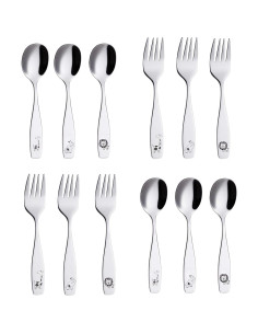 Juego de Cubiertos para Niños ANNOVA 12 Piezas Acero Inoxidable 2