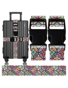 2 Correas de Equipaje Ajustables Yoiilifee Nylon Bohemia