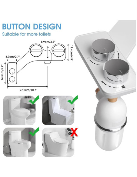 Accesorio de Bidet con Filtro ihork EB015D01 - 2 Paquetes