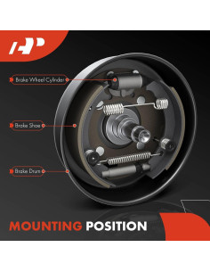 Cilindro de Rueda de Freno A-Premium Trasero 2-PC Toyota Pickup 2