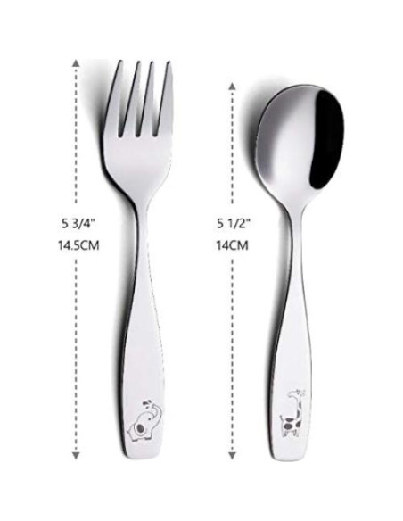 Juego de Cubiertos para Niños ANNOVA 12 Piezas Acero Inoxidable