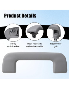 Mango de Tirar Frontal Shtuomoland Gris para Toyota 2014-2019 2