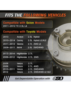 Kit de cadena de distribución GDO 2.5L con engranaje VVT 2