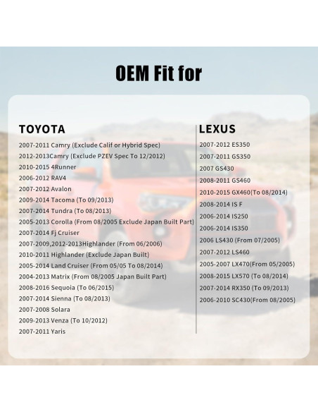 Tapa de Gas Manymiba 77300-06040 para Toyota y Lexus