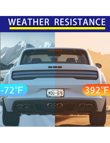 Marco de Placa de Licencia de Silicona Negra Crossarctic - Paquete de 2