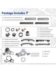 Kit de cadena de distribución MDSAFM para Toyota 5.7L V8 2007-2020 2