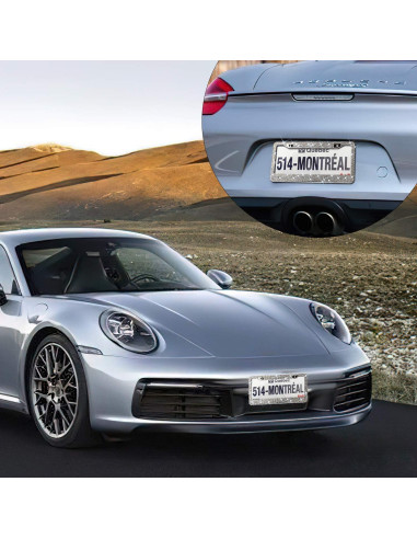 Marco de Placa de Licencia Brillante OKLPF con Rhinestones