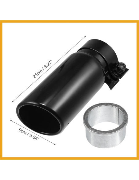 Tubo de Extensión de Escape Acero Inoxidable Partuto para Toyota Tacoma 2018-2023