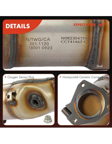 Convertidor Catalítico A-Premium para Toyota Camry 2.2L 1997-2001