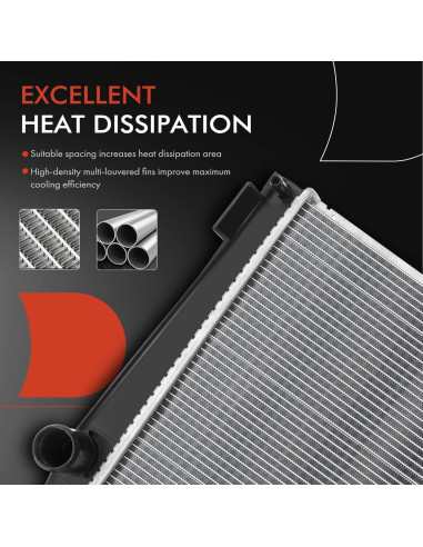 Radiador de Refrigerante A-Premium para Toyota RAV4 2009-2015