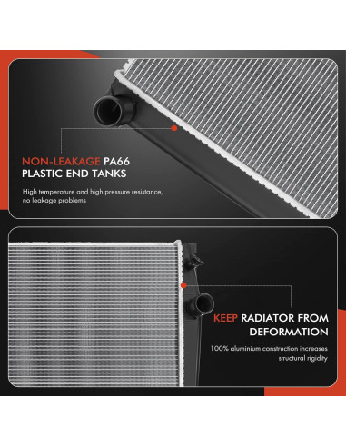 Radiador de Refrigerante A-Premium para Toyota RAV4 2009-2015