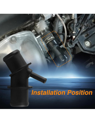 Conector de Manguera Superior Radiador KPALAG para Toyota RAV4 2009-2012