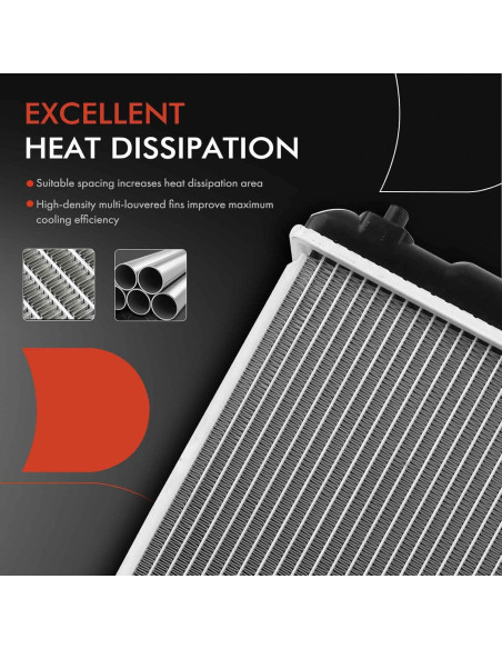 Conjunto Radiador A-Premium con Enfriador de Aceite para Lexus/Toyota