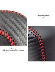 Cubierta de pomo de cambio de cuero LDYFC para Toyota 2014-2022 2