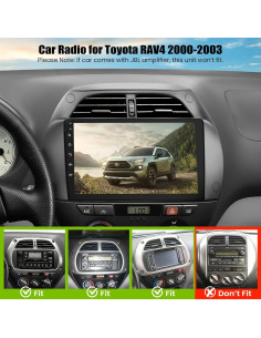 Radio de Coche WOWiViD para Toyota RAV4 2000-2003, 9" 4GB/64GB 2