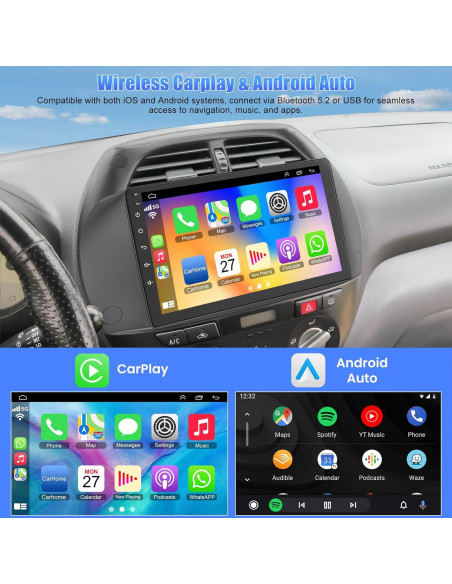 Radio de Coche WOWiViD para Toyota RAV4 2000-2003, 9" 4GB/64GB