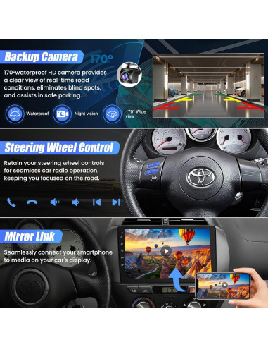 Radio de Coche WOWiViD para Toyota RAV4 2000-2003, 9" 4GB/64GB