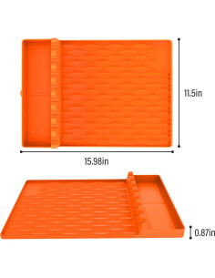 Alfombrilla de BBQ de Silicona DOVORSY 40.6x29.2cm Antideslizante 2