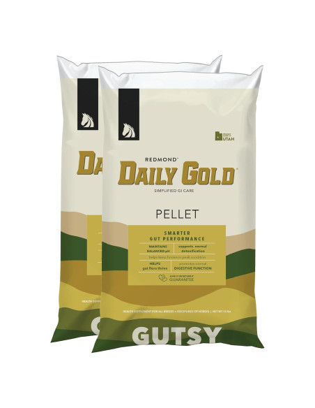 Pellets Dorados Diarios REDMOND 2 Paquete - Alivio Estrés Caballos