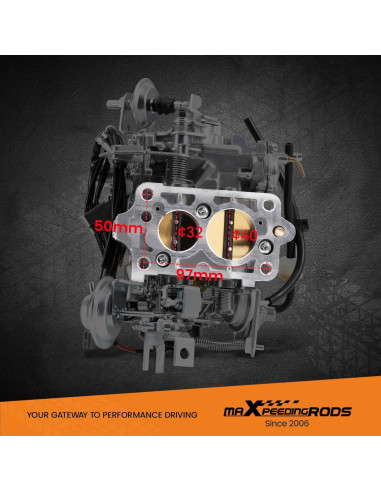 Carburador maXpeedingrods TOY-507 para Toyota 22R 2.4L 1987-1990