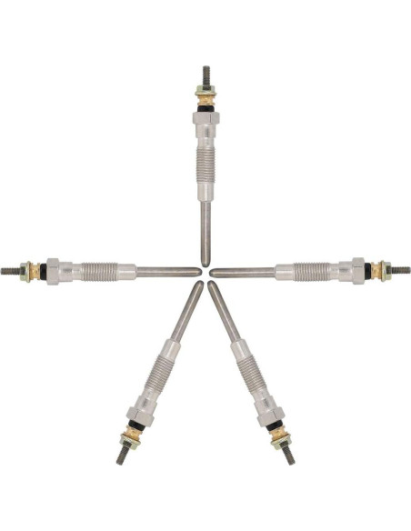 Juego de 5 bujías de precalentamiento diésel Boxonly para Toyota Hilux 3.0L