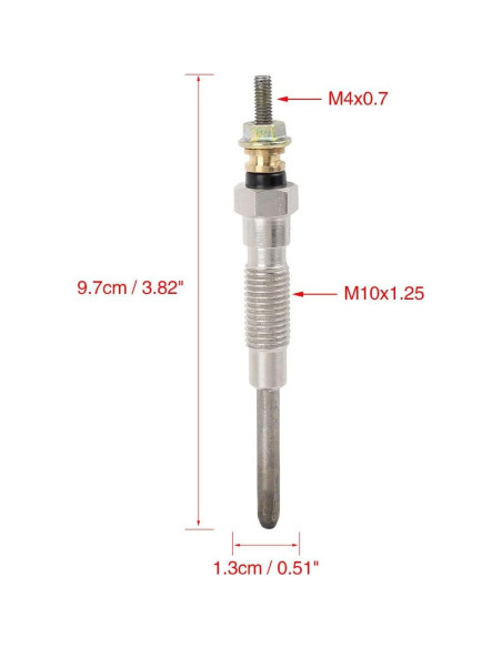 Juego de 5 bujías de precalentamiento diésel Boxonly para Toyota Hilux 3.0L