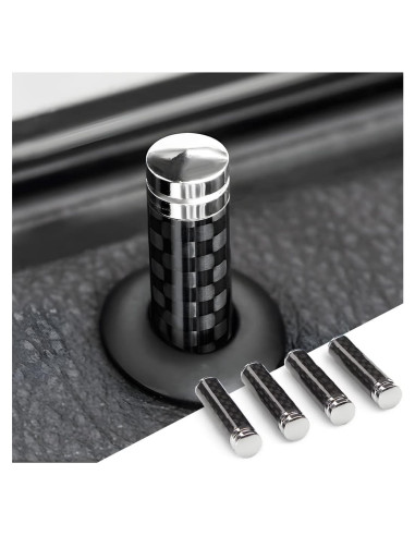 Cubiertas de Pin de Cerradura de Puerta Auto Moly Magnolia 4PCS